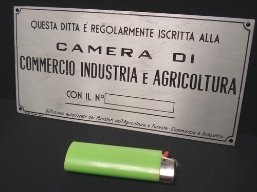 Targa alluminio iscrizione - alluminio,