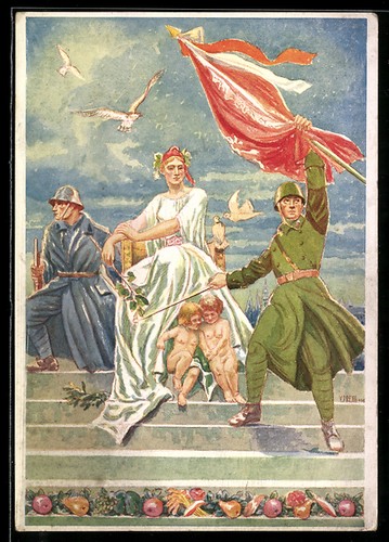 Cartolina soldati cechi una - cartolina,
