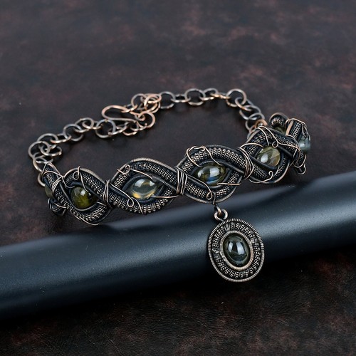 Collana regolabile labradorite - collana,